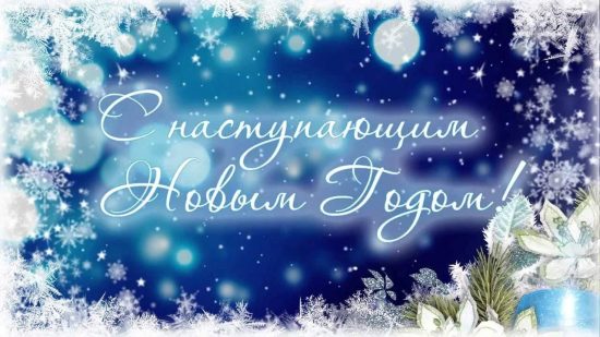 С наступающим Новым Годом!